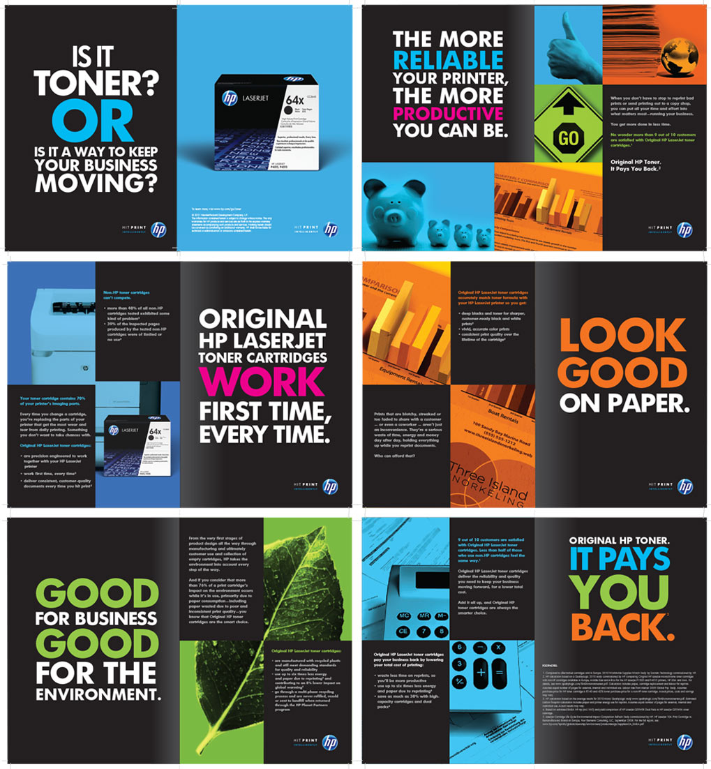 print hp brochure flyer paper